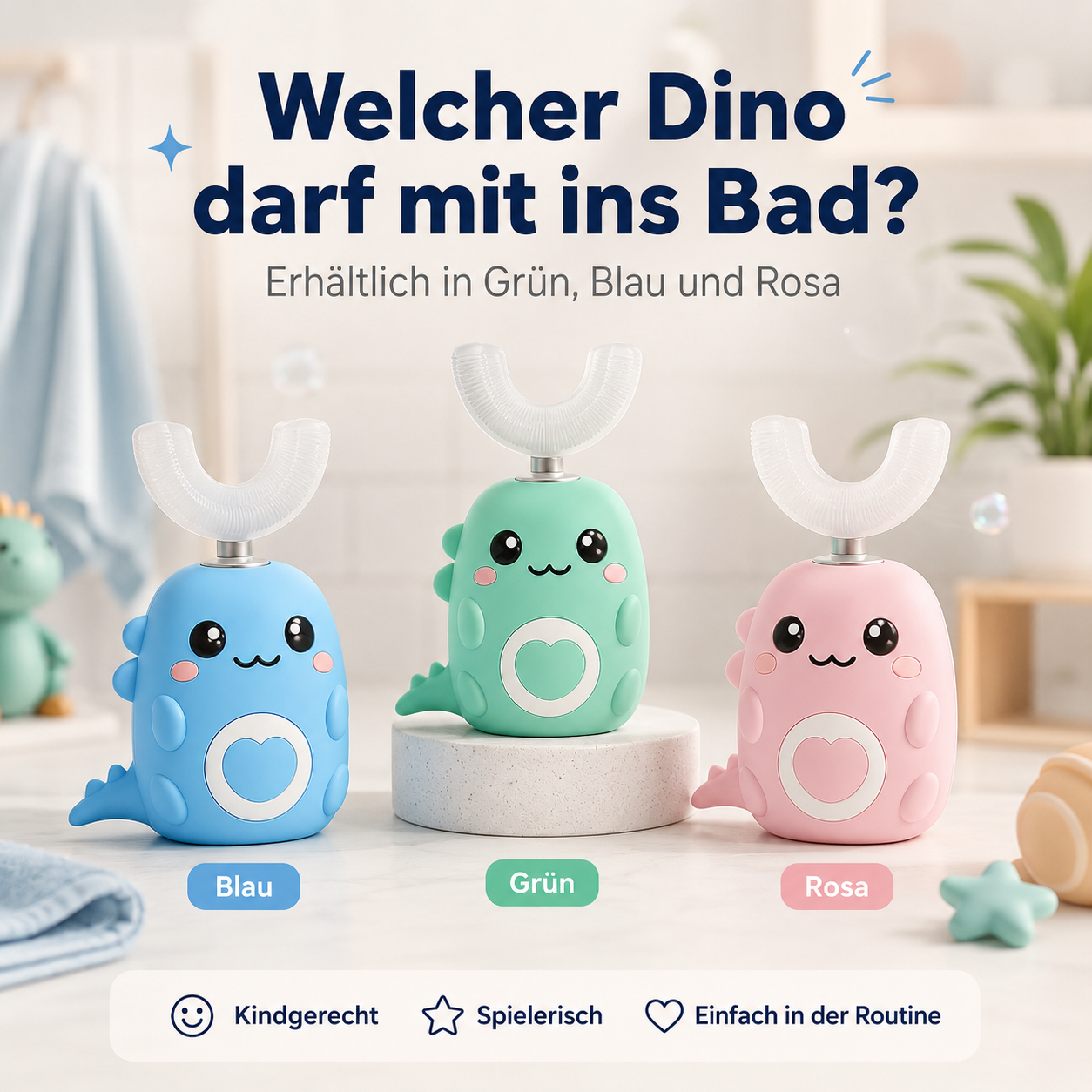 DinoBrush - 360° Kinderzahnbürste