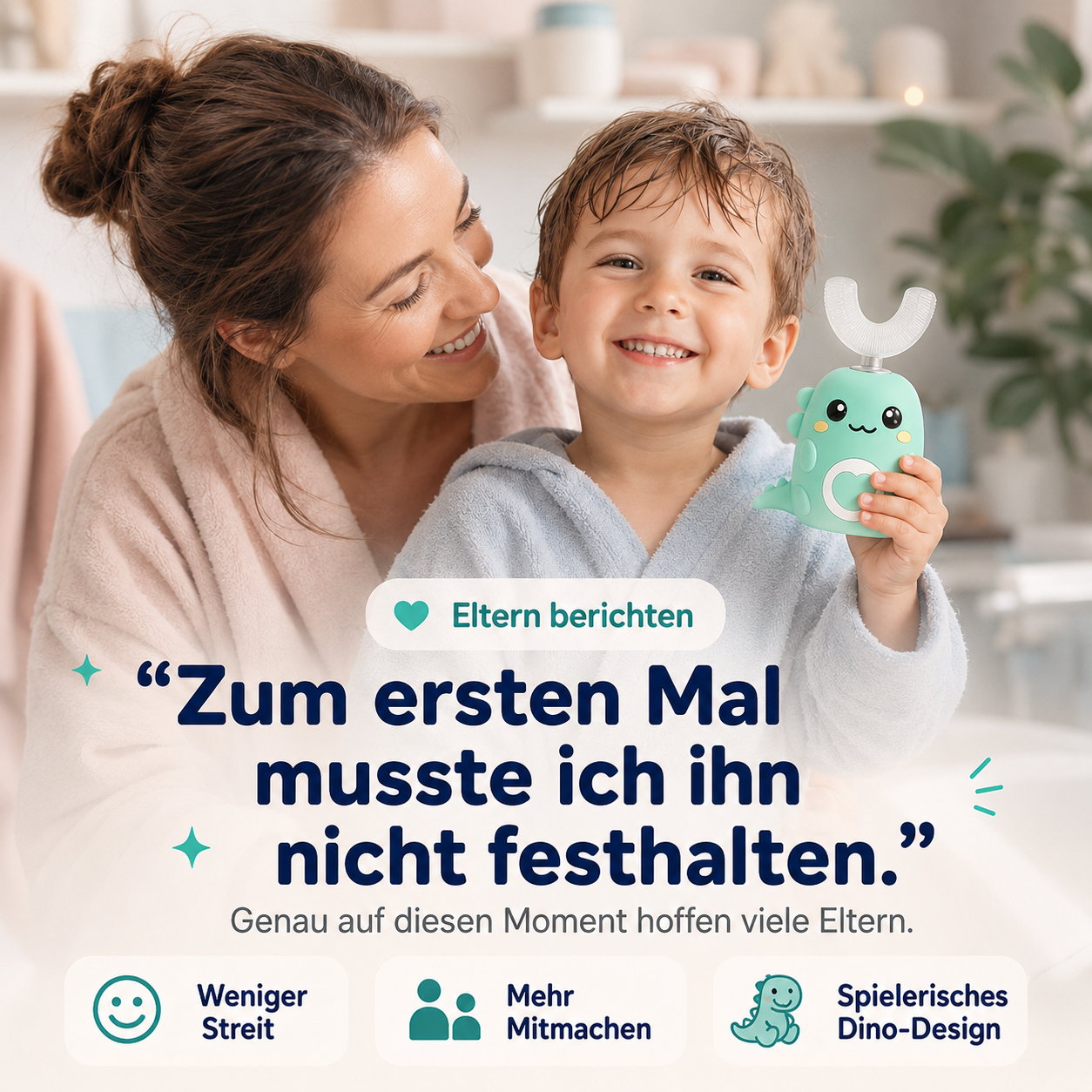 DinoBrush - 360° Kinderzahnbürste