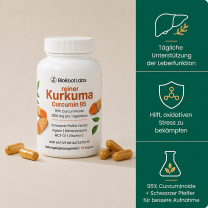 Kurkuma Curcumin Leber Komplex – 1.000 mg